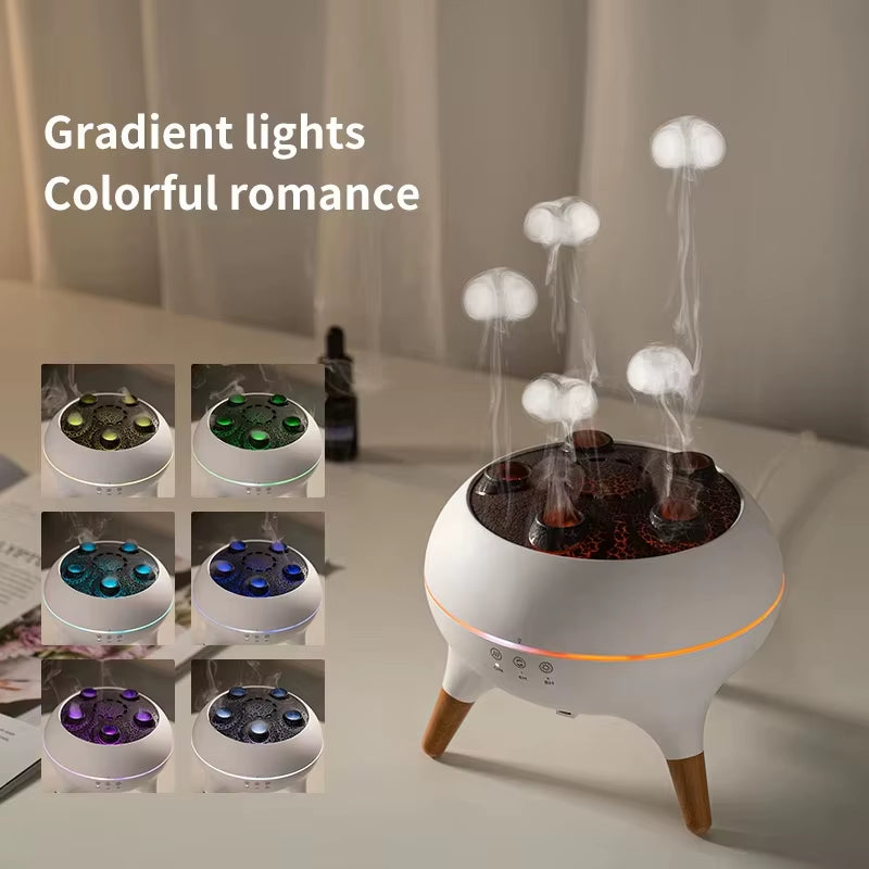 Flame Aromatherapy Essential Oil Diffusers 250Ml,Air Diffuser/Humidifier, for Home, Bedroom,Large Room